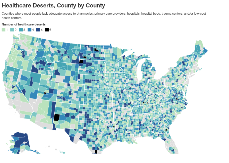 The Health Care Desert Map